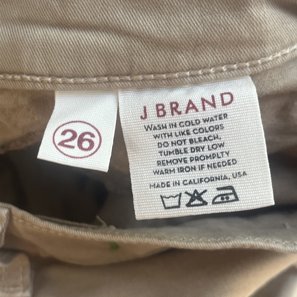 J Brand Vint Drab Skinny Leg  Khaki Jean Denim Size 26 Capsule Cotton Classic - Picture 5 of 11